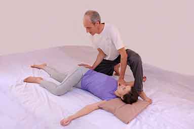 Stretching exercise to relieve pressure on the spine